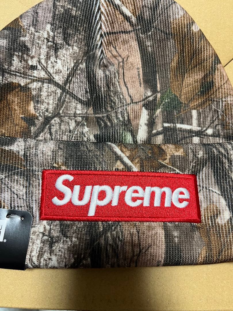 supreme☆new era box logo beanie☆realtree