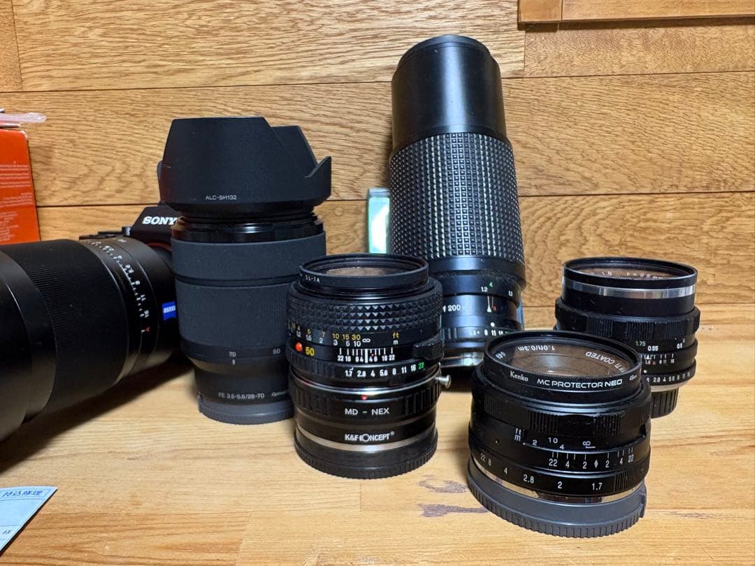 オマケレンズ6本付。ショット5000台　SONY α7ii a7ii ミラーレス