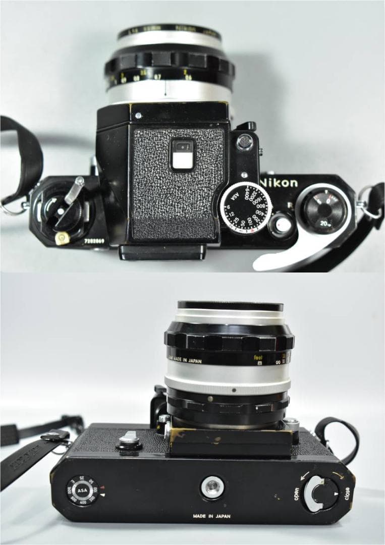 New NikonF ブラックボディ NIKKOR-S 1.4/50 セット