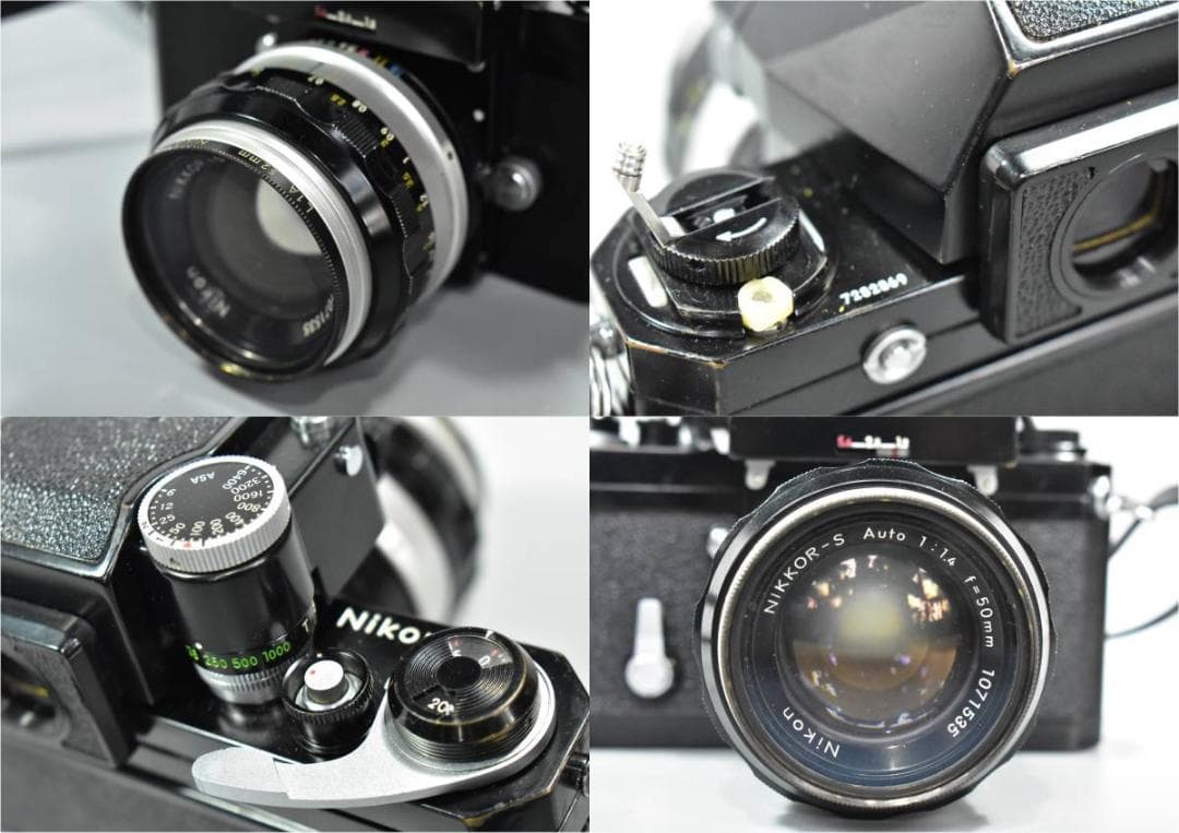 New NikonF ブラックボディ NIKKOR-S 1.4/50 セット