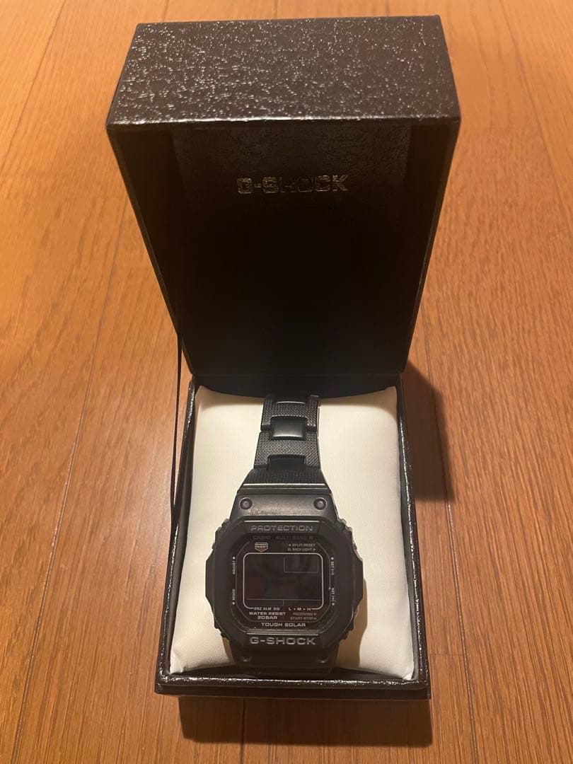 CASIO G-SHOCK 3159＊JA メタルバンド 黒　ソーラー　電波時計