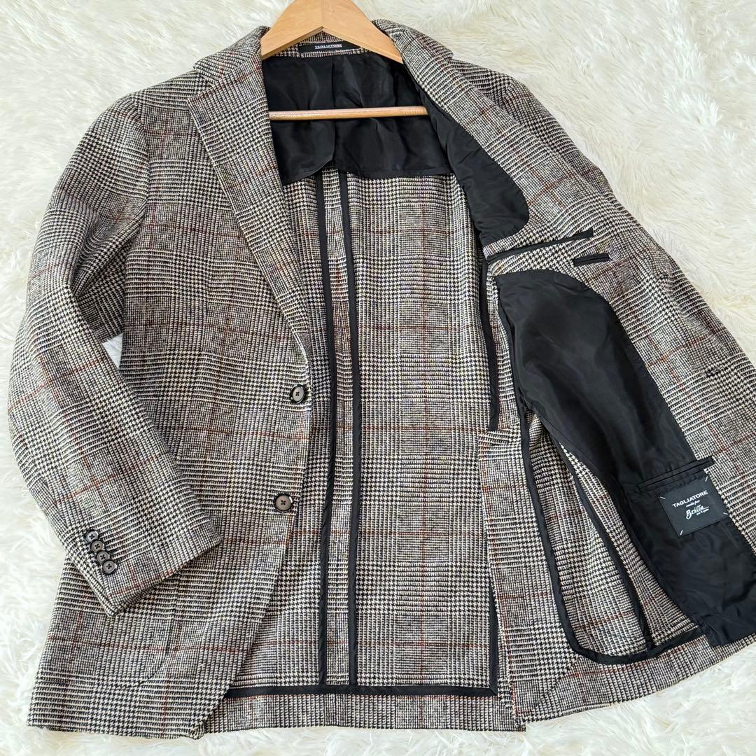 美品 近年 タリアトーレ ビームス別注 千鳥格子 ジャケット 46