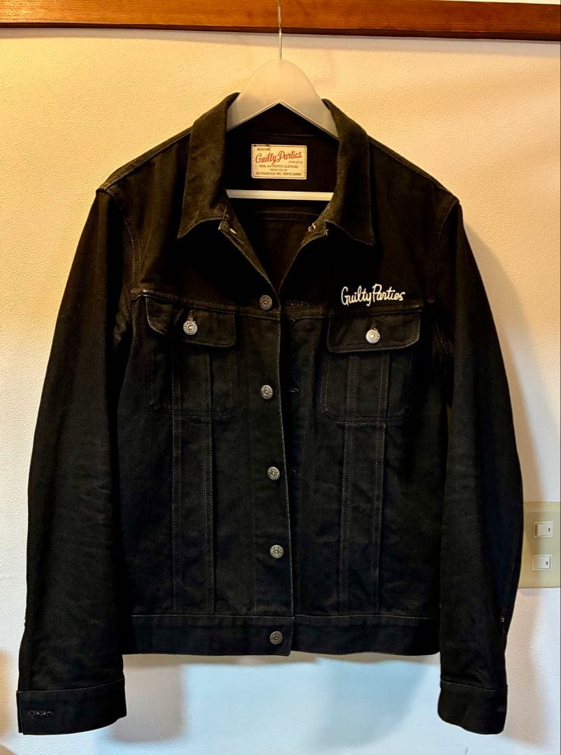 ワコマリア ブラックデニムジャケット　XL