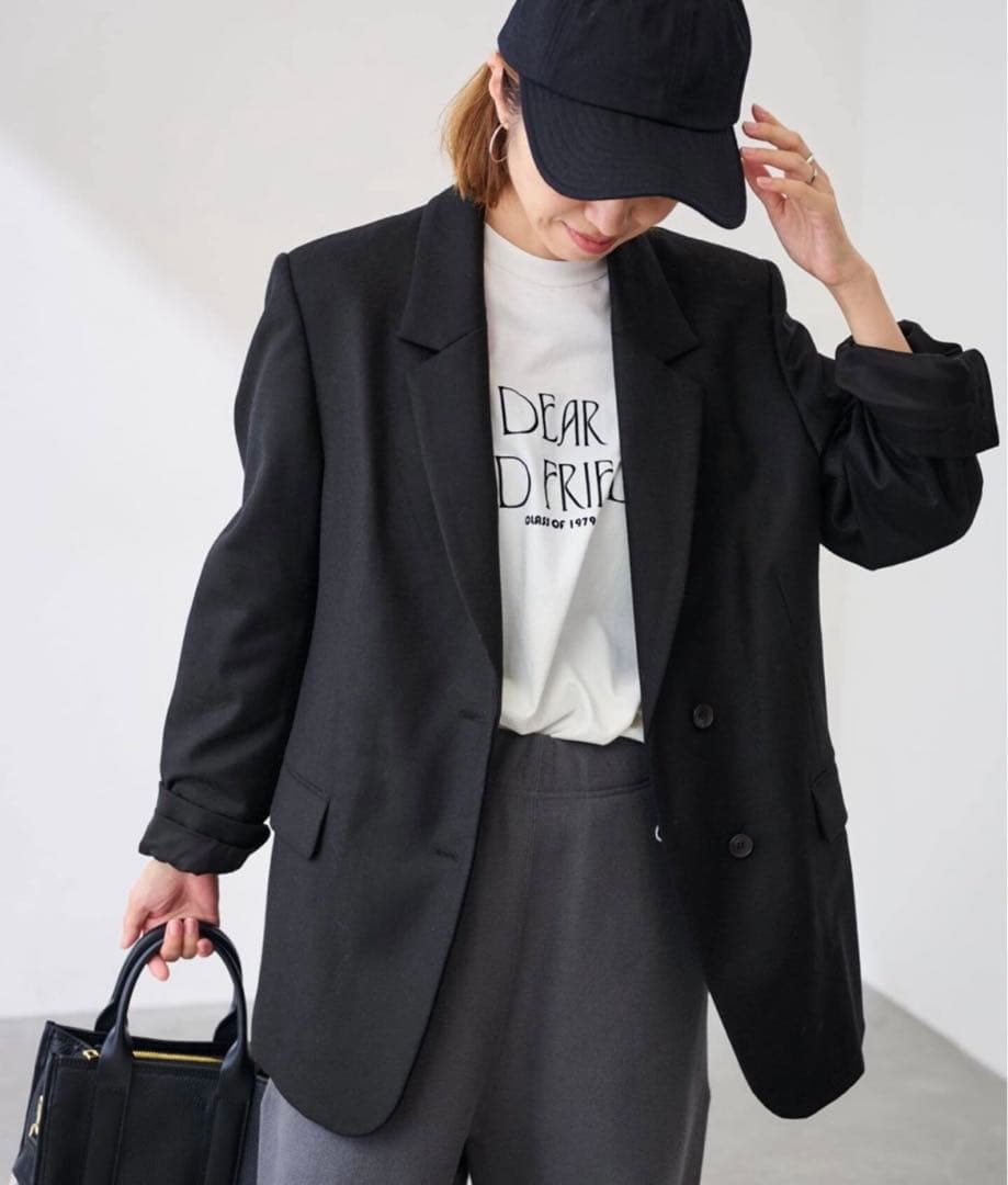 未使用 フラノテーラードジャケット38