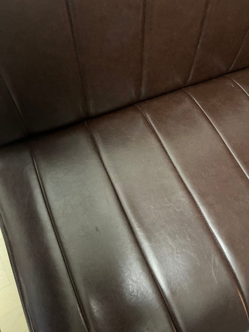 ニトリ ソファ ソファー 2人掛け Nシールド ステイン ブラウン