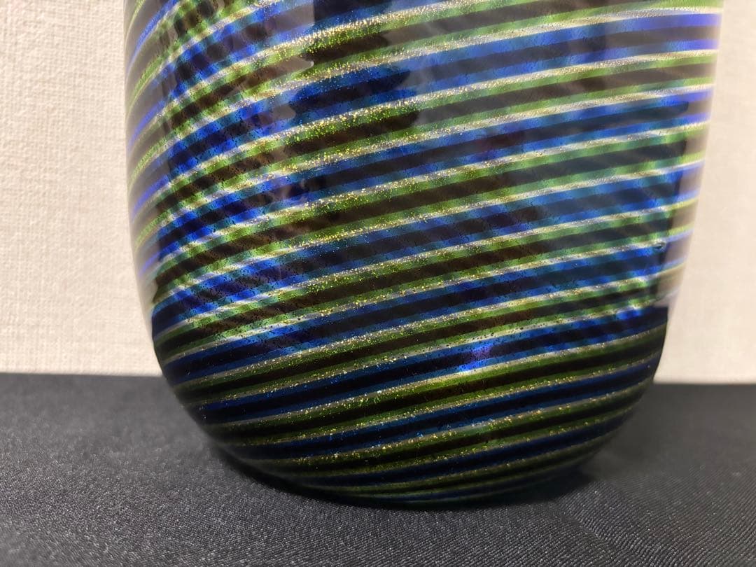 未使用 バロヴィエール&トーゾ 最高級ムラーノガラス フラワーベース 花瓶