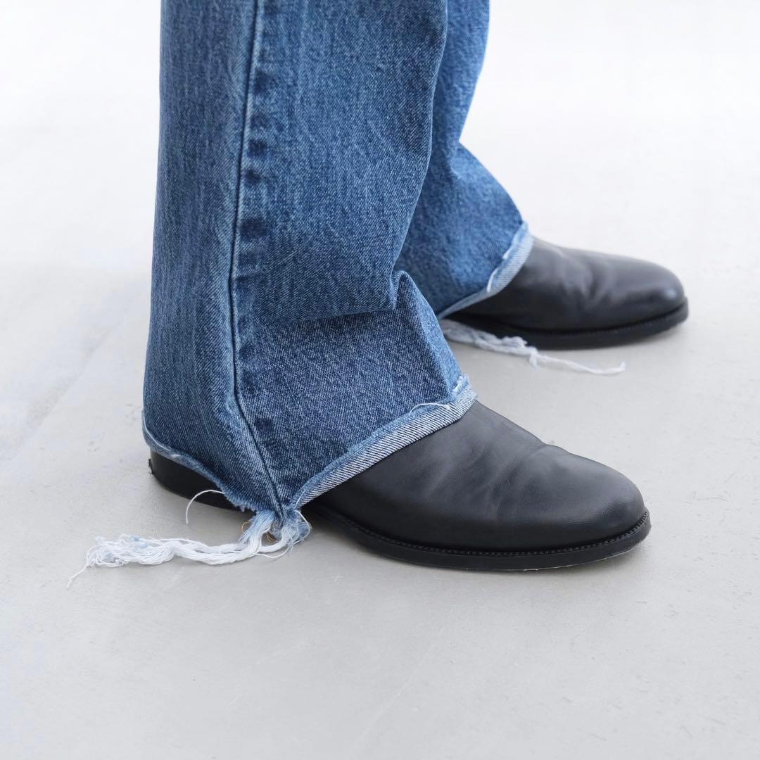 新品 INSCRIRE FLARE DENIM（BLUE USED）