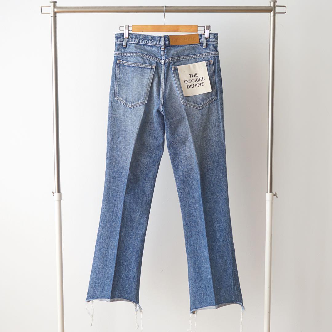 新品 INSCRIRE FLARE DENIM（BLUE USED）