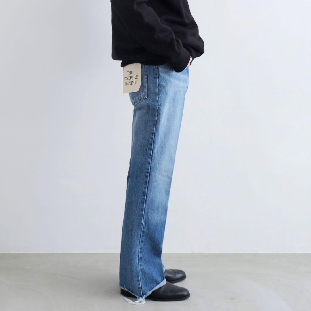新品 INSCRIRE FLARE DENIM（BLUE USED）