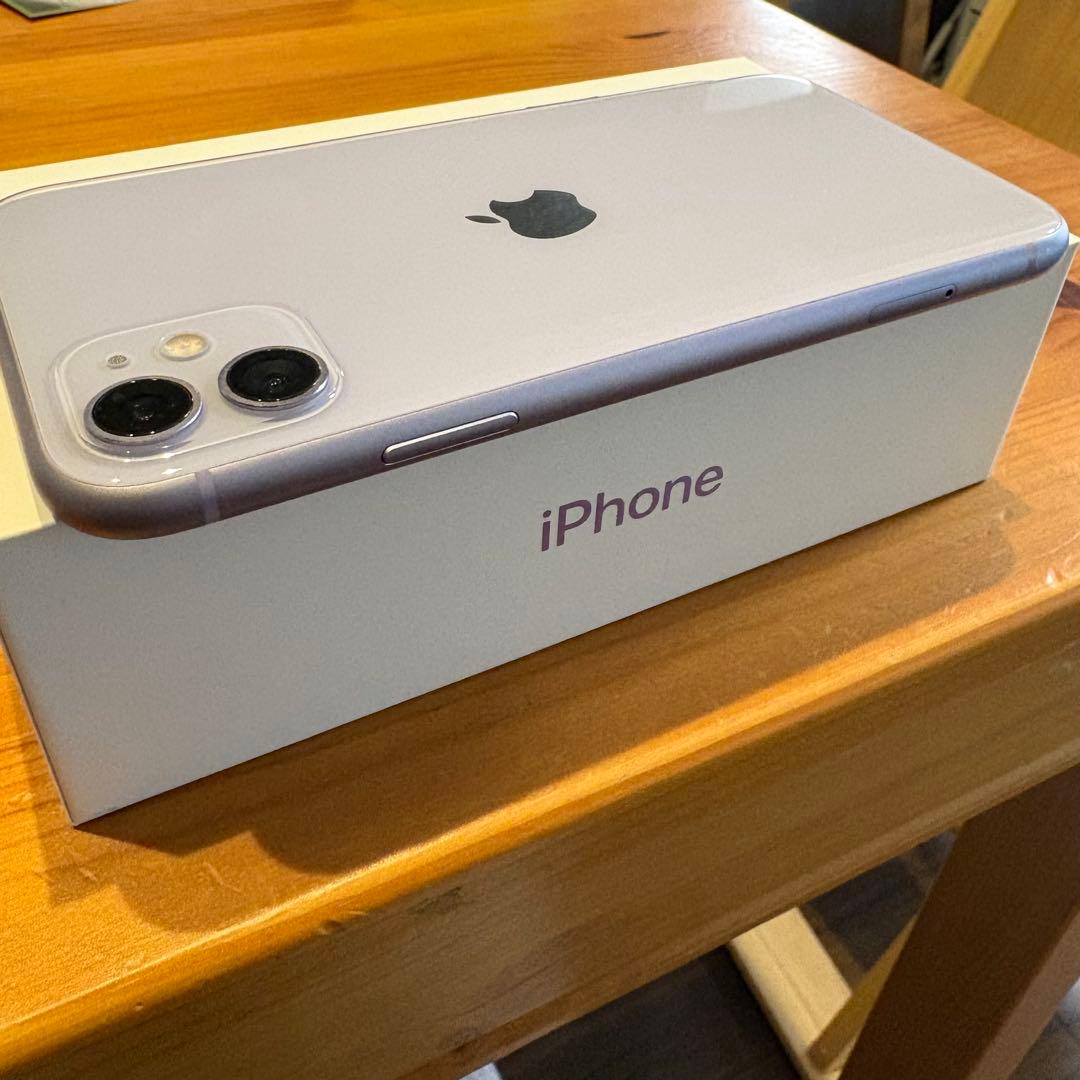 【美品】iPhone11 パープル 128GB SIMフリー