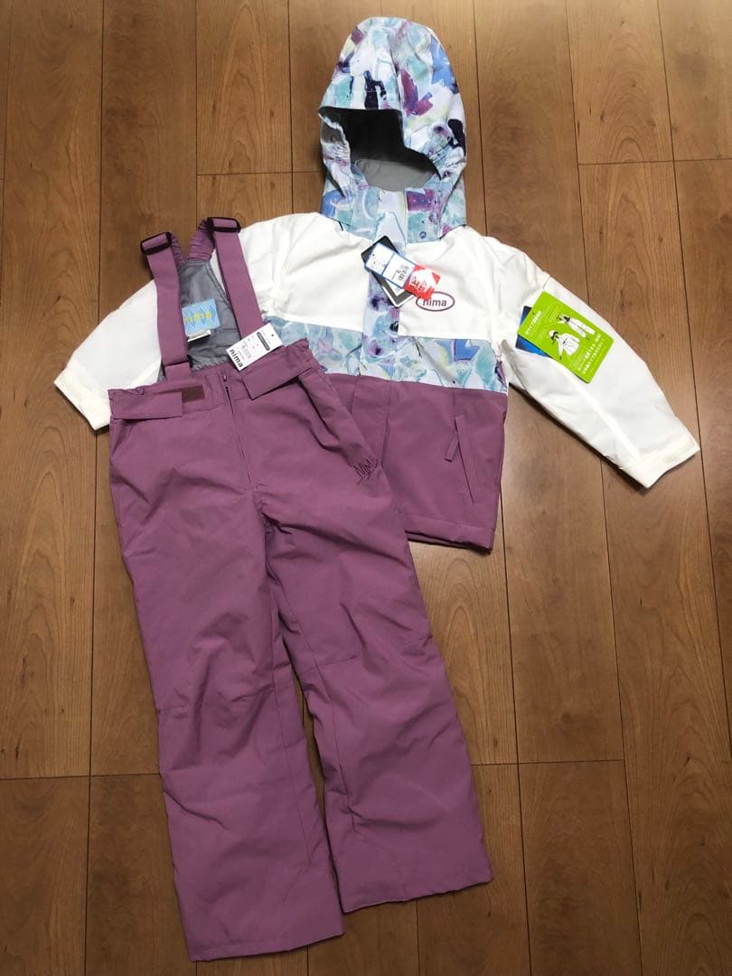【値下げ】新品 スキーウェア スノーウェア セット キッズ 女の子 120