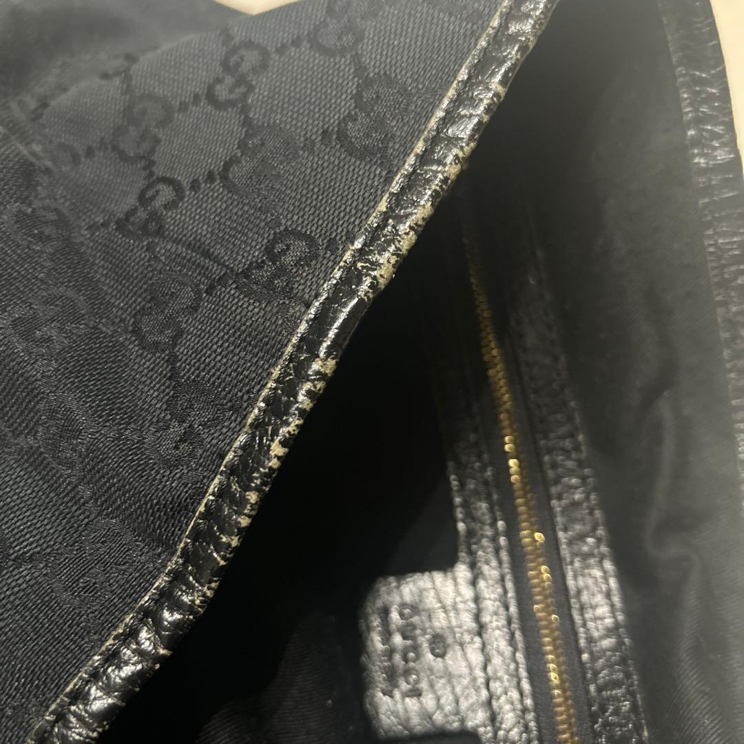 Gucci ネイビー ロゴ入り トートバック　バッグ