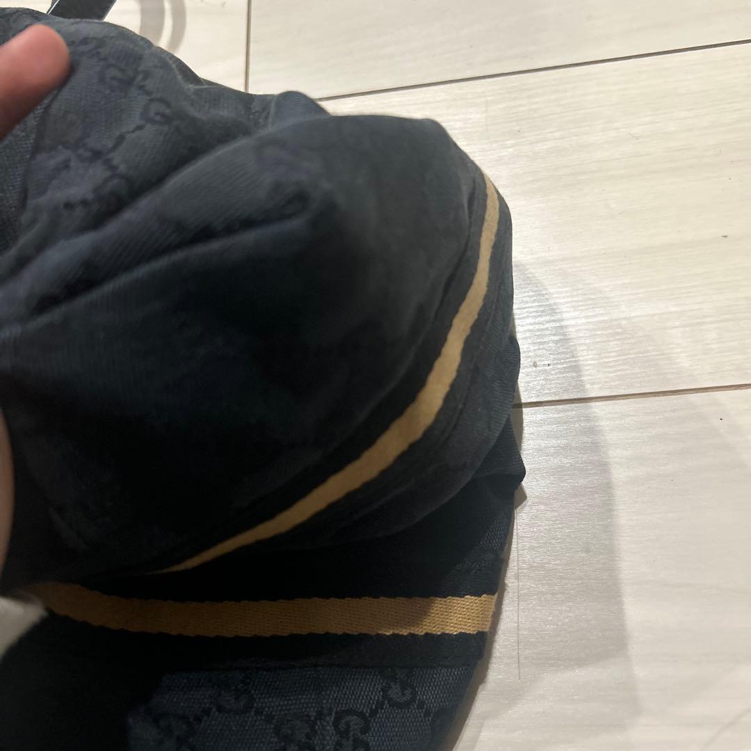 Gucci ネイビー ロゴ入り トートバック　バッグ