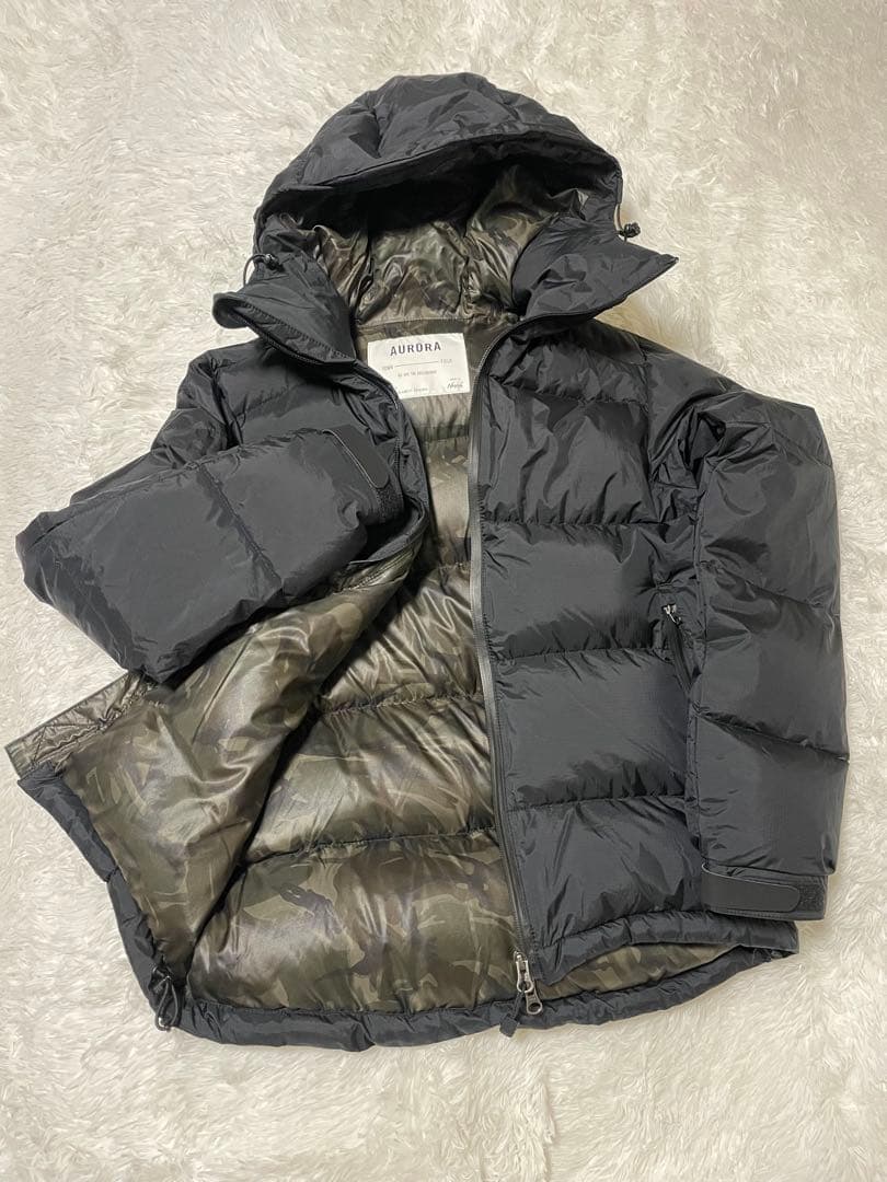 NANGA アーバンリサーチドアーズ オーロラ　ダウンジャケット S 黒 迷彩