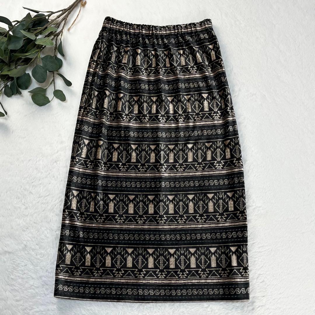 極希少 ヒロココシノ ネイティブ ベロア ジャガード セットアップ 幾何学 光沢