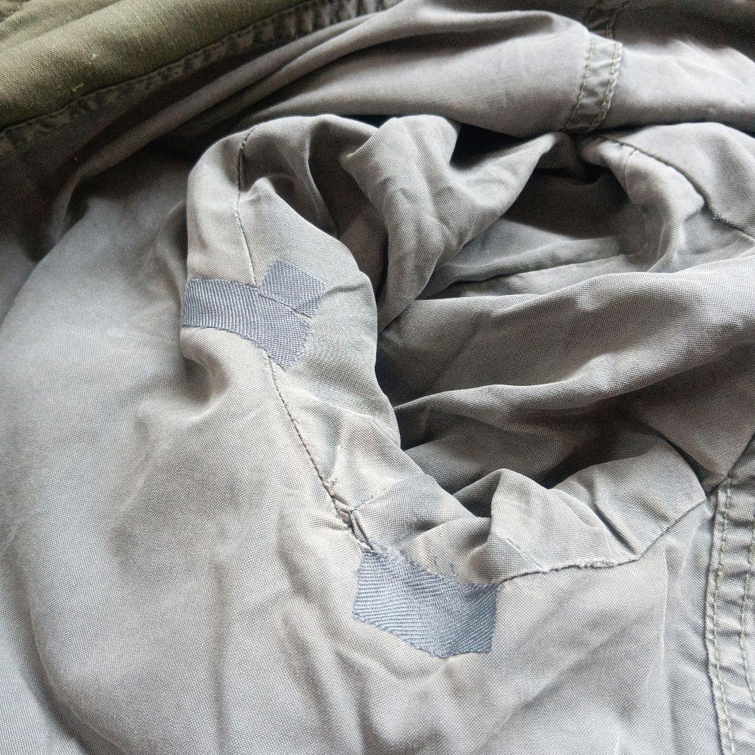 【USA-vintage】m-65 アルミジップ2nd gray-liner