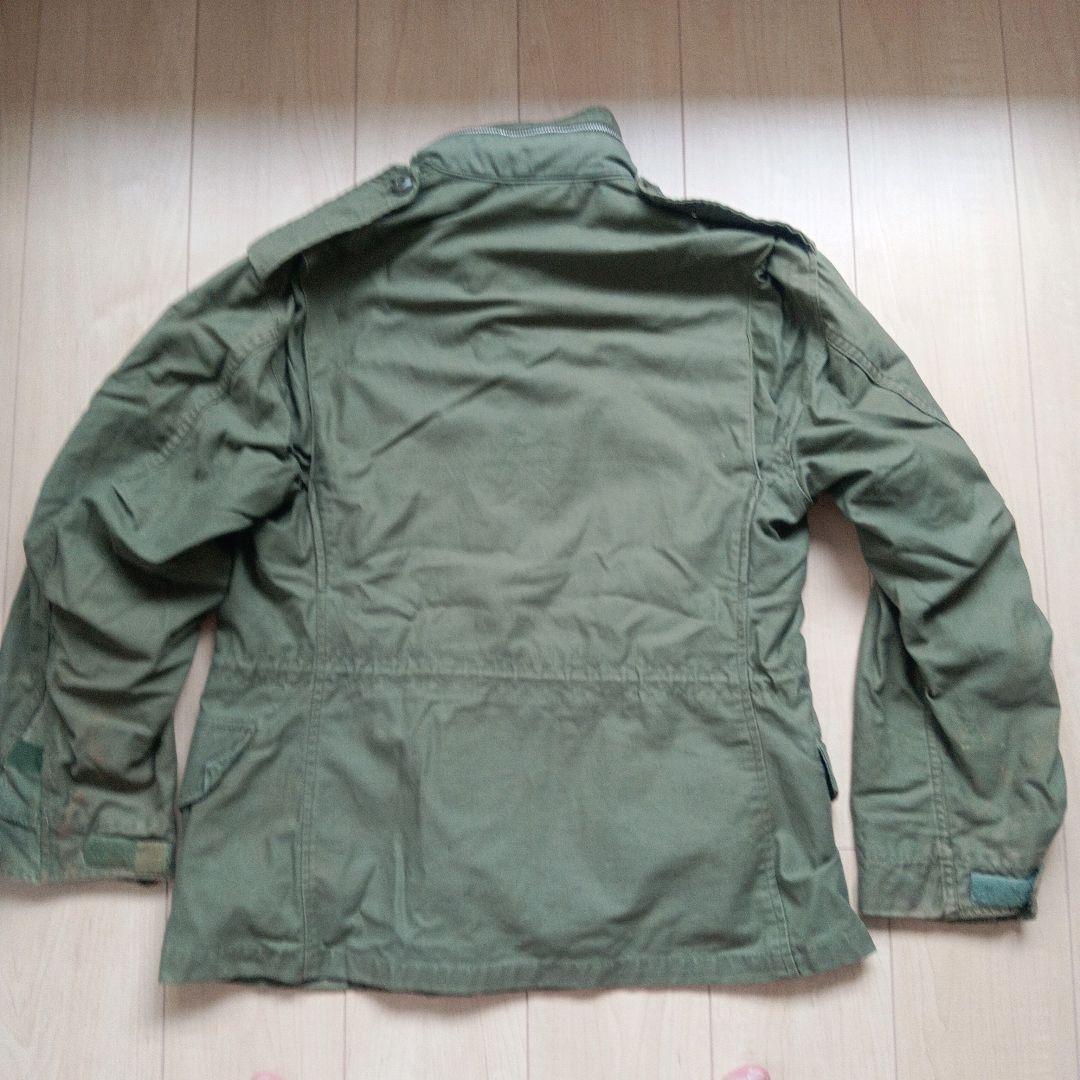 【USA-vintage】m-65 アルミジップ2nd gray-liner