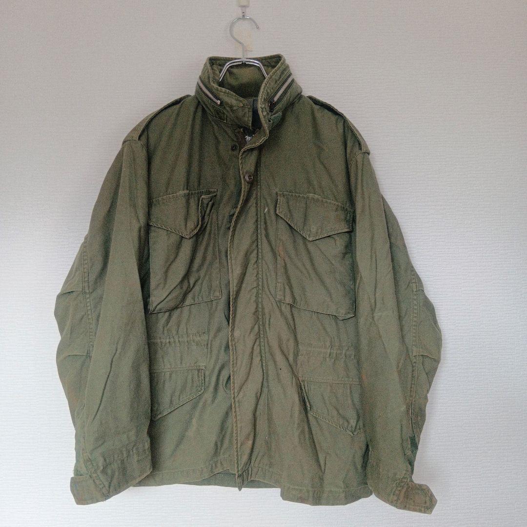 【USA-vintage】m-65 アルミジップ2nd gray-liner