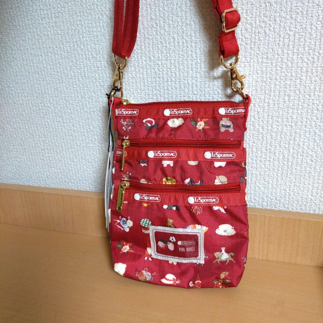 レスポートサック×ピンクハウス ショルダーバッグ サコッシュ 赤 ☆早い者勝ち☆