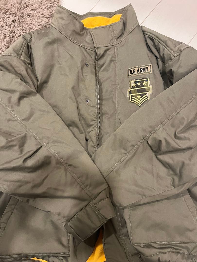 ニコアンド 裏フリースミリタリージャケット　てぃら