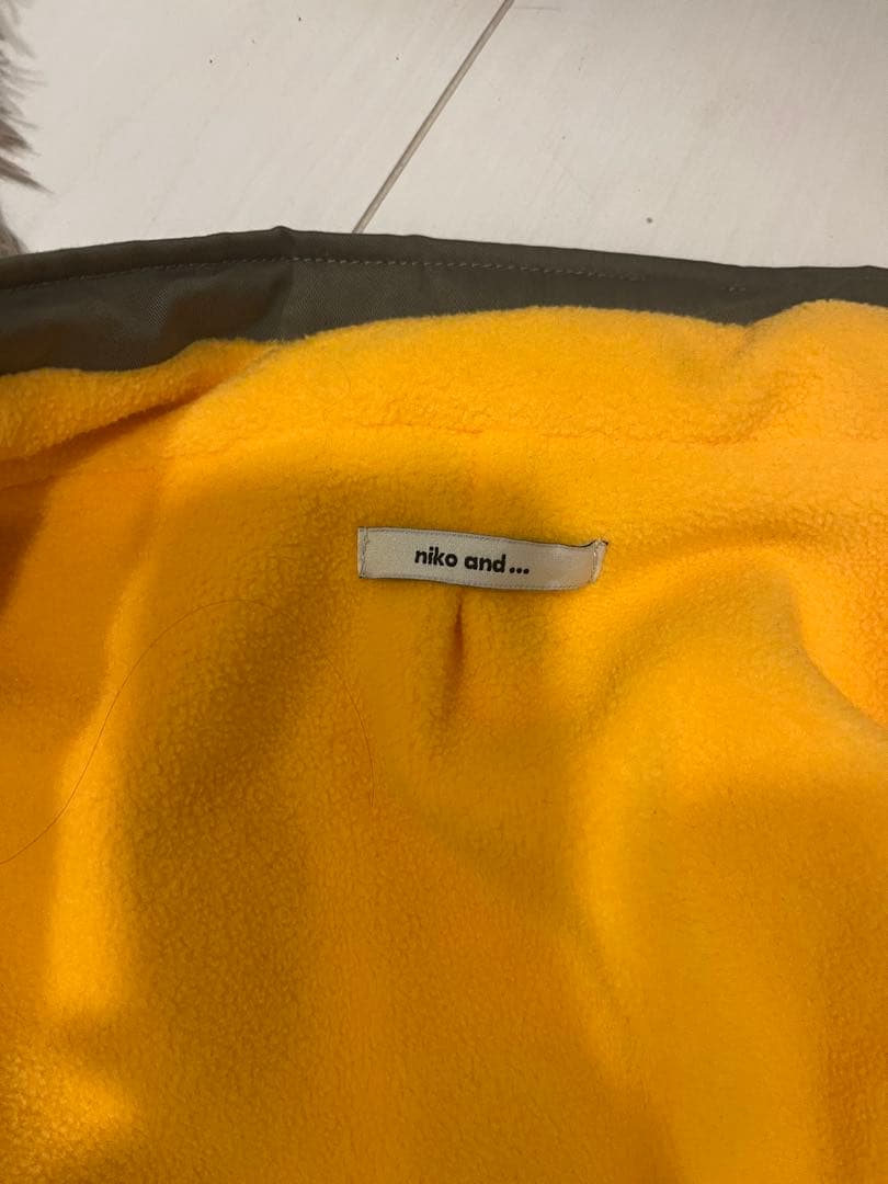 ニコアンド 裏フリースミリタリージャケット　てぃら