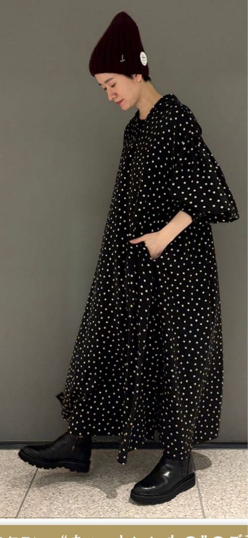 ジャーナルスタンダードラックス　ドット プルオーバーワンピース