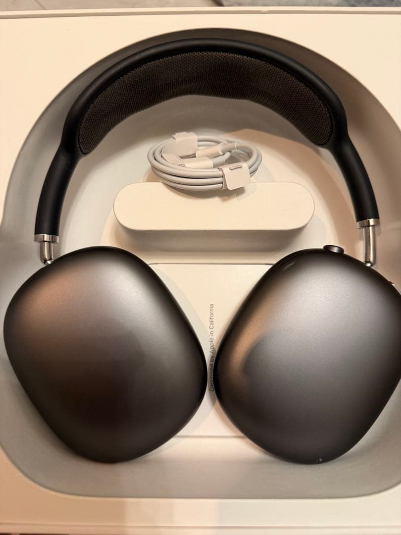 AirPods Max ブラック 動作確認済み 美品　カーボンケース付き