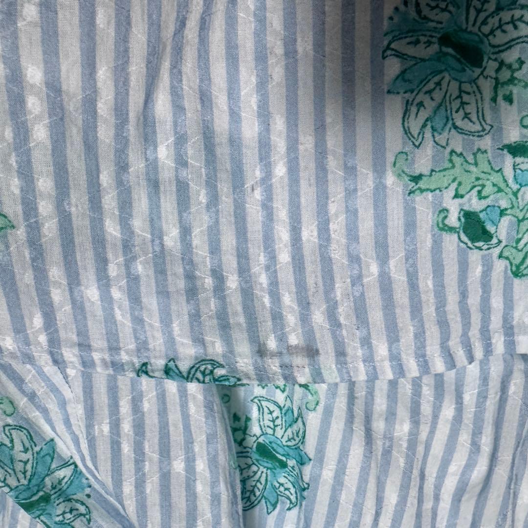 完売品 ヌキテパ コットン ジャカード リリー プリント フレア ドレス