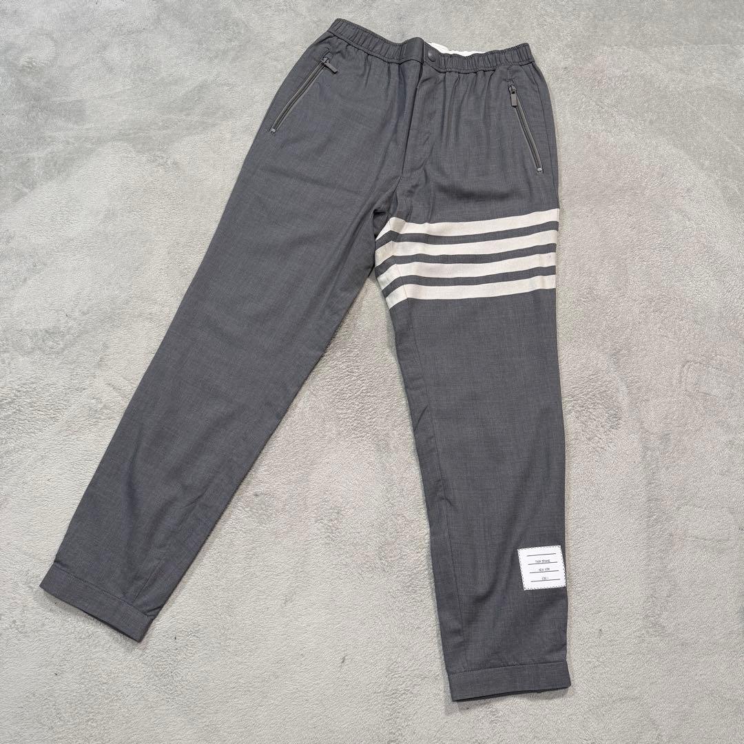 トムブラウン　4bar スラックス　グレー　1サイズ　トラックトラウザー