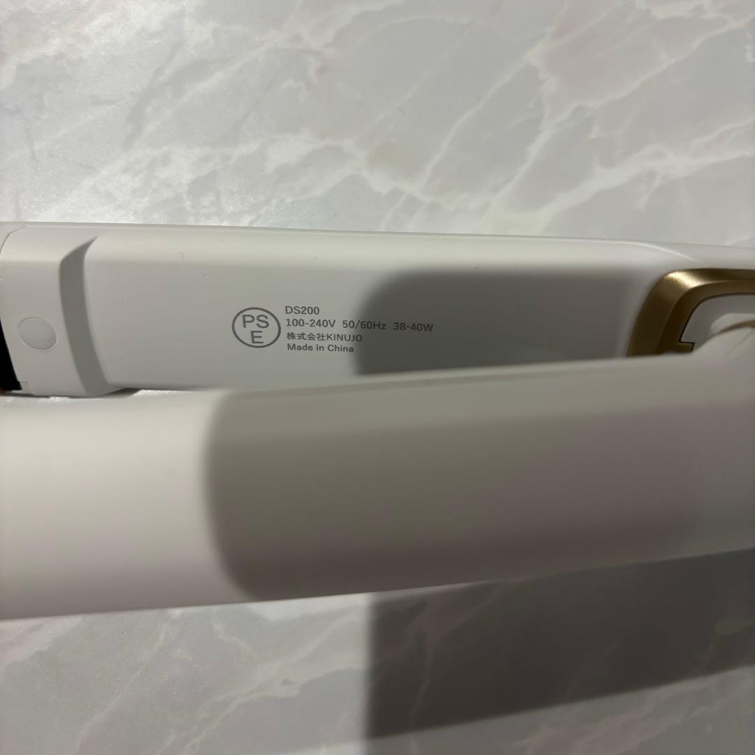 KINJUO ストレートヘアアイロン ホワイト 【箱無し】
