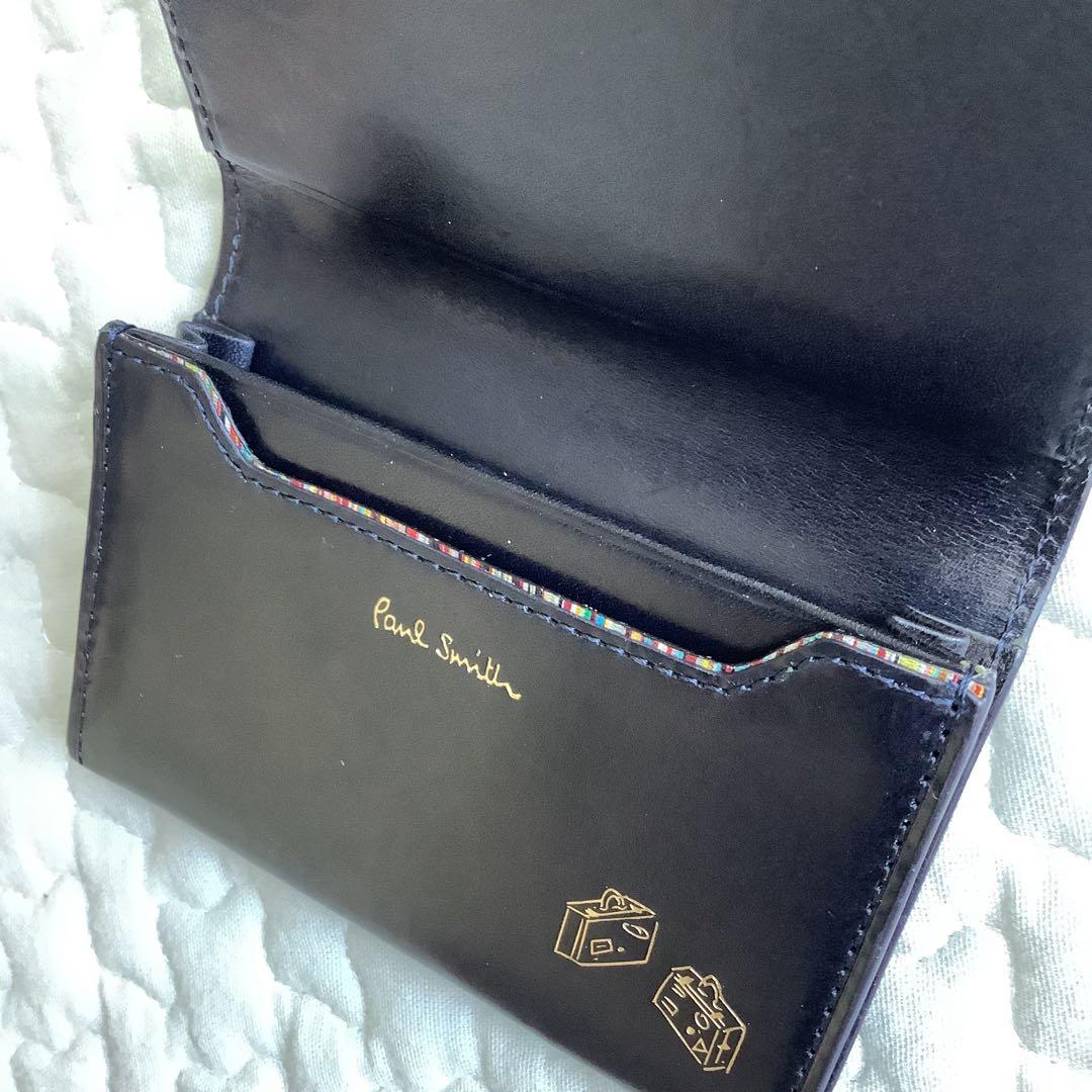 PaulSmith ポールスミス 名刺入 BPS523 ネイビー