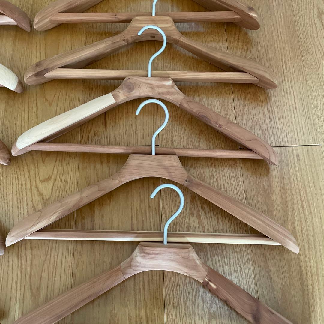 無印良品 レッドシダー ハンガー 10本セット 木製 コート ジャケット 1