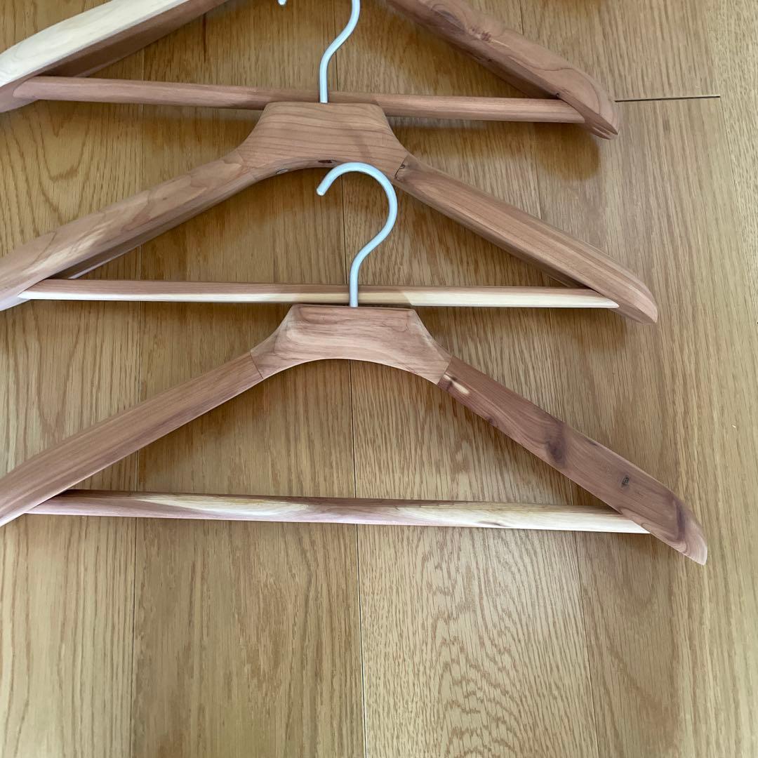 無印良品 レッドシダー ハンガー 10本セット 木製 コート ジャケット 1