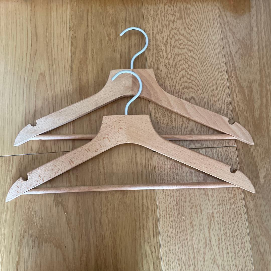 無印良品 レッドシダー ハンガー 10本セット 木製 コート ジャケット 1