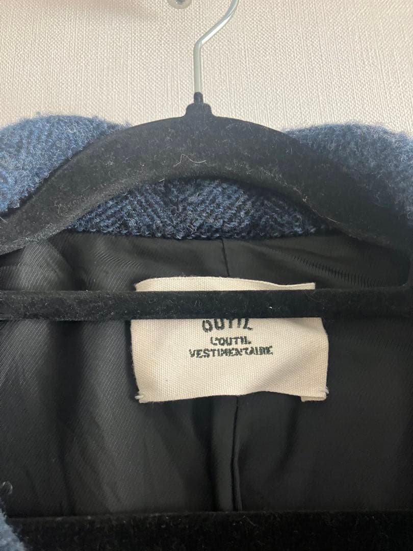 OUTIL ウティ 22AW 縮絨加工ヘリンボーンフレンチワークジャケット