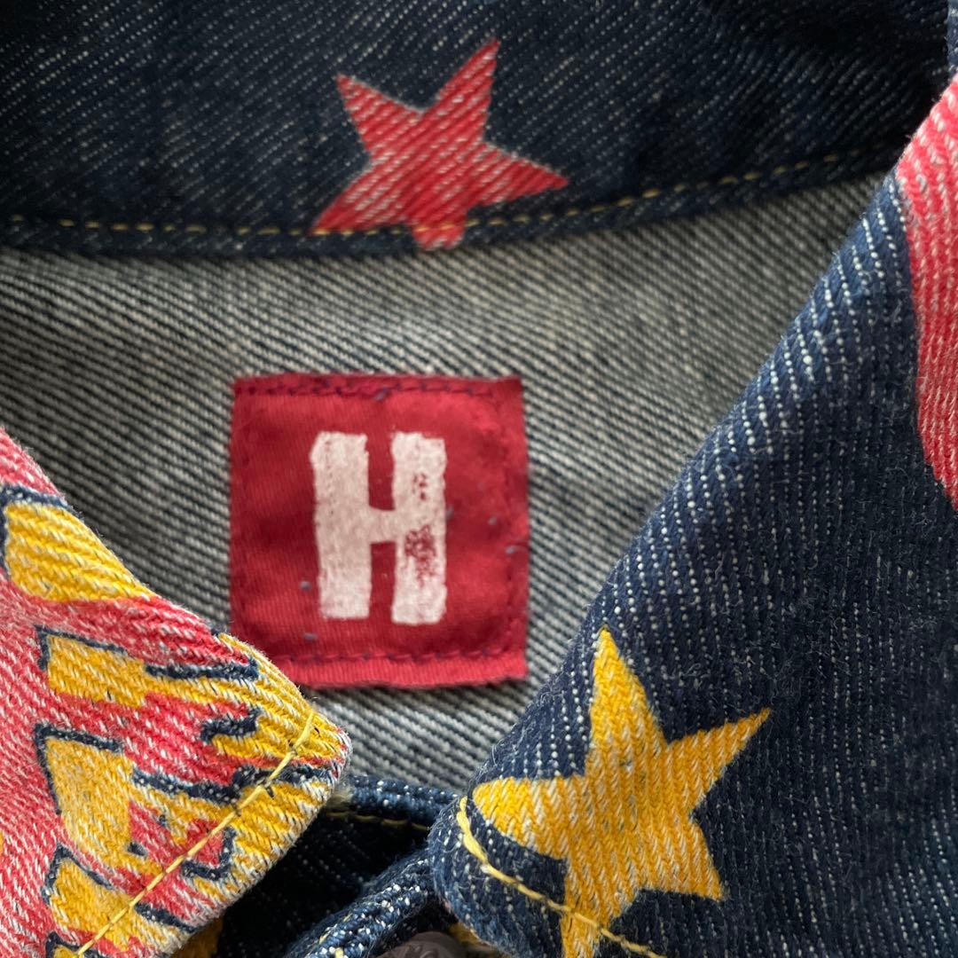 ヒステリックグラマー　ロゴスター柄　Gジャン