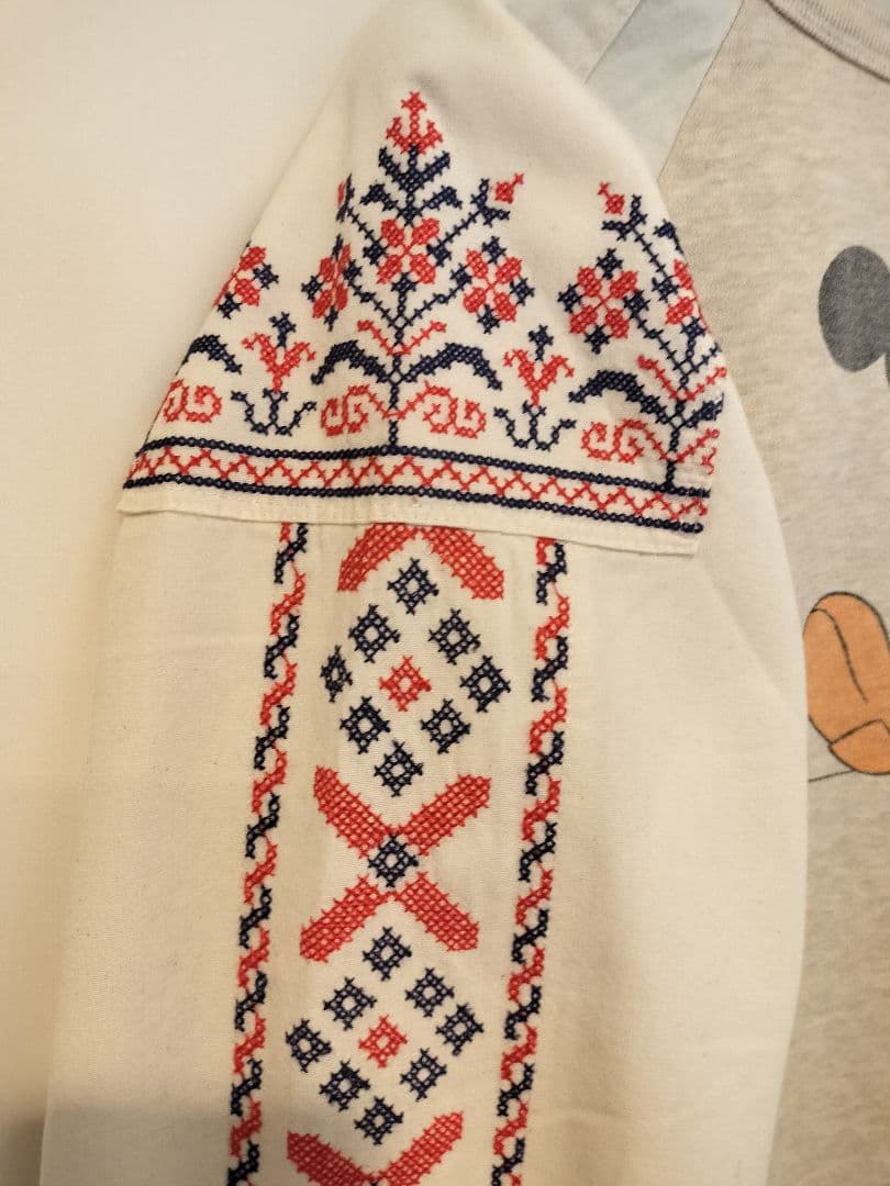 【未使用】デニム&ダンガリー 02 刺繍シャツ袖 ゴートゥーハリウッド FITH