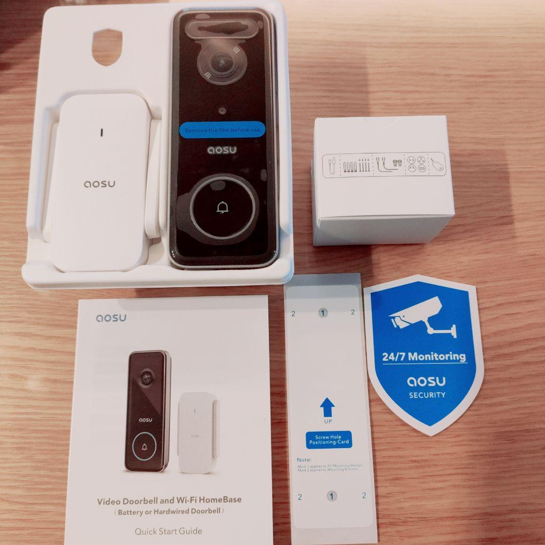 インターホン ワイヤレス 2.4/5 GHz WiFi ドアホン カメラ付き