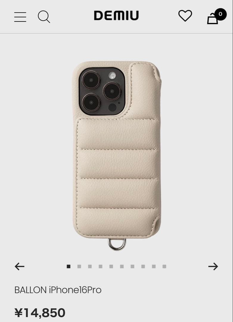 DEMIU iPhoneケース BALLON　(バロン)