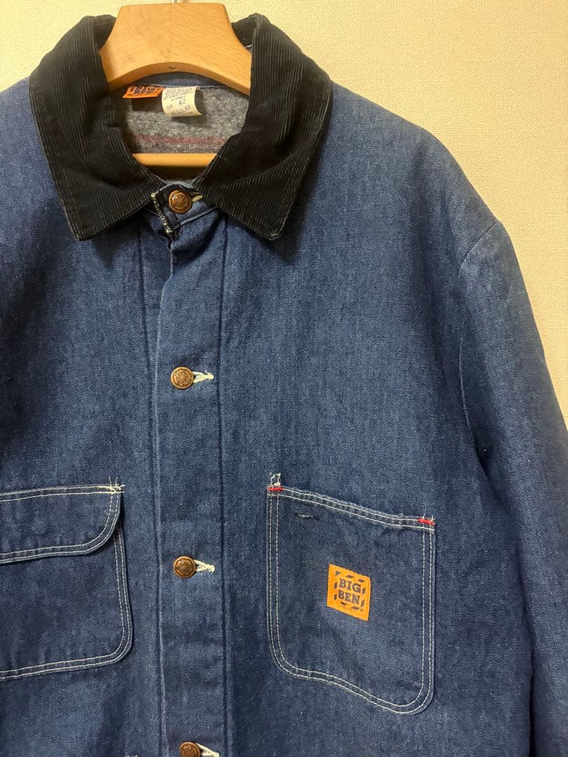 80s BigBen ヴィンテージデニムカバーオール　サイズ42