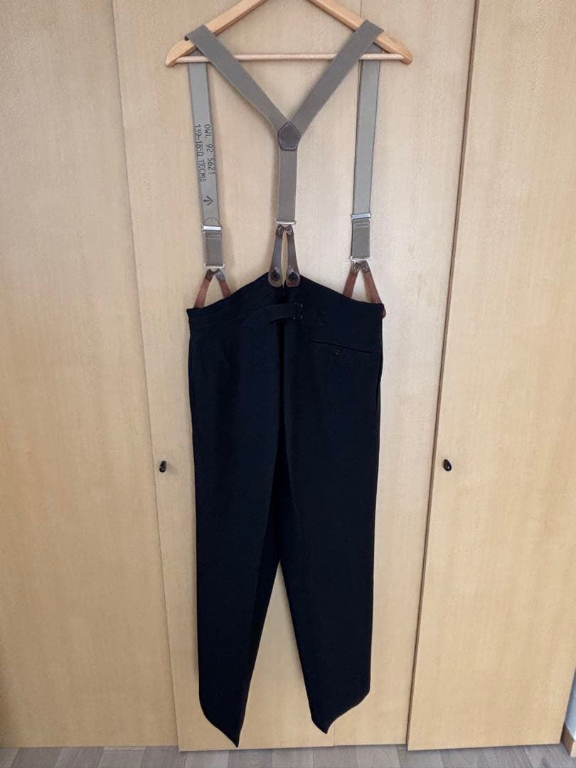 40sヴィンテージ 古着 フレンチ ウールパンツ スラックス ビンテージ ユーロ