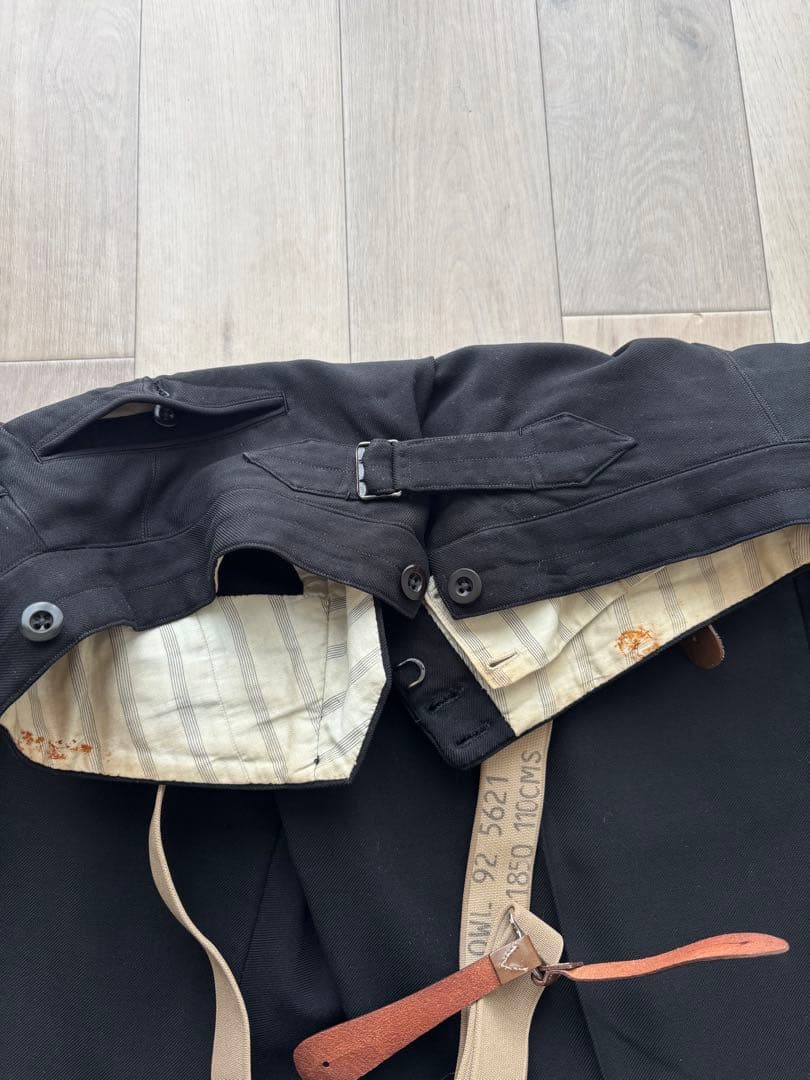 40sヴィンテージ 古着 フレンチ ウールパンツ スラックス ビンテージ ユーロ