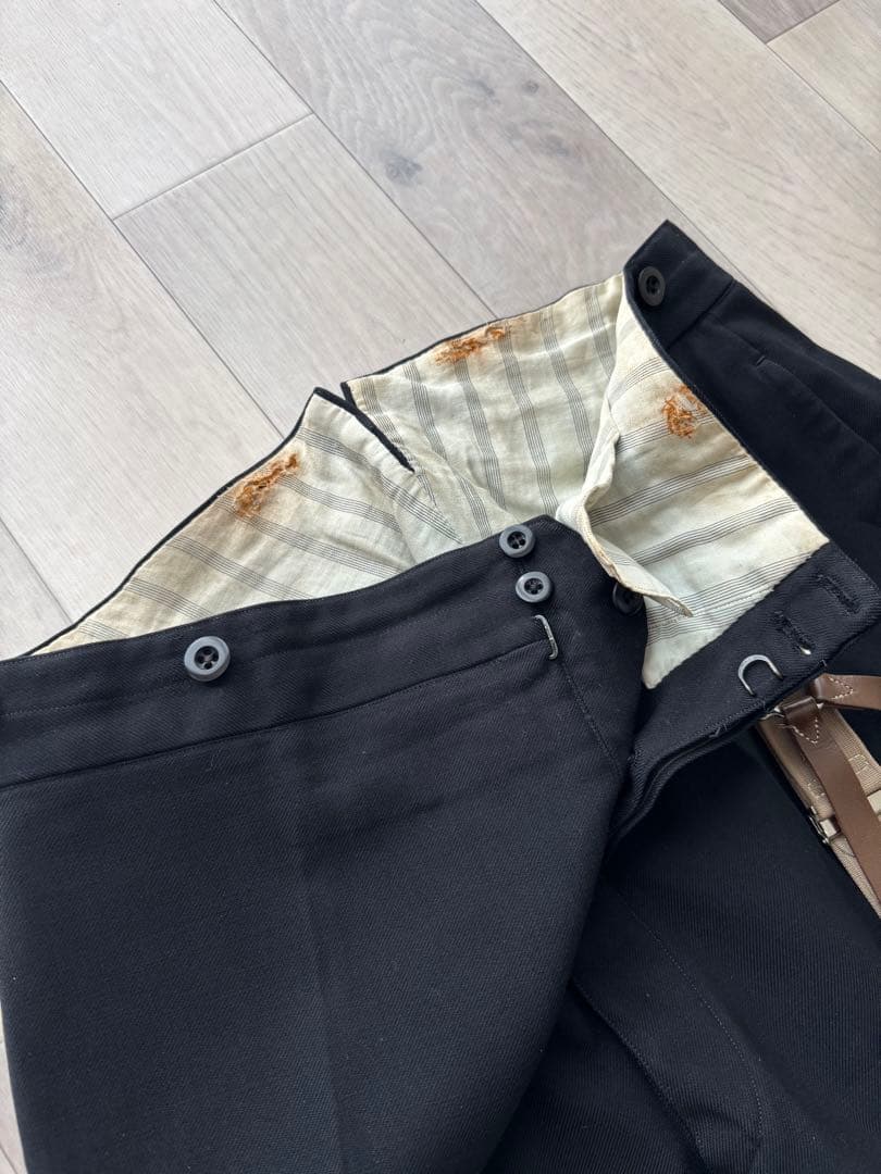 40sヴィンテージ 古着 フレンチ ウールパンツ スラックス ビンテージ ユーロ