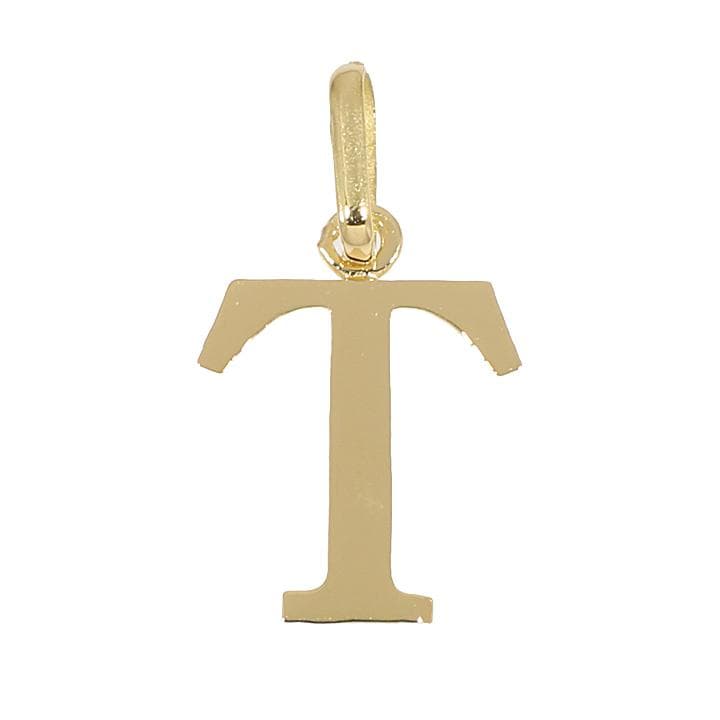 K18 18K イニシャル アルファベット T トップ ヘッド チャーム 新品