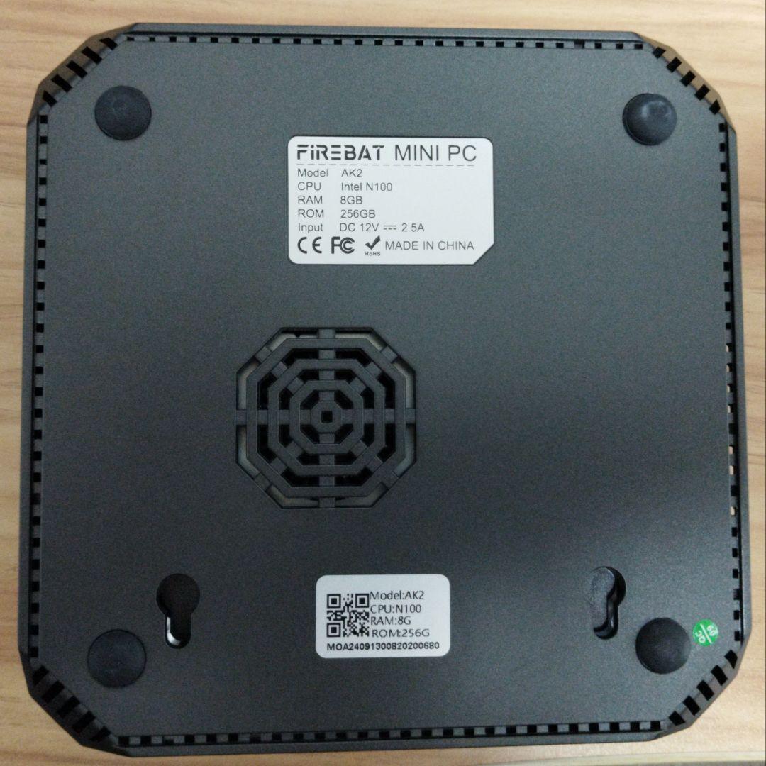 Firebat ミニPC N100 RAM 16GB SSD 512GB