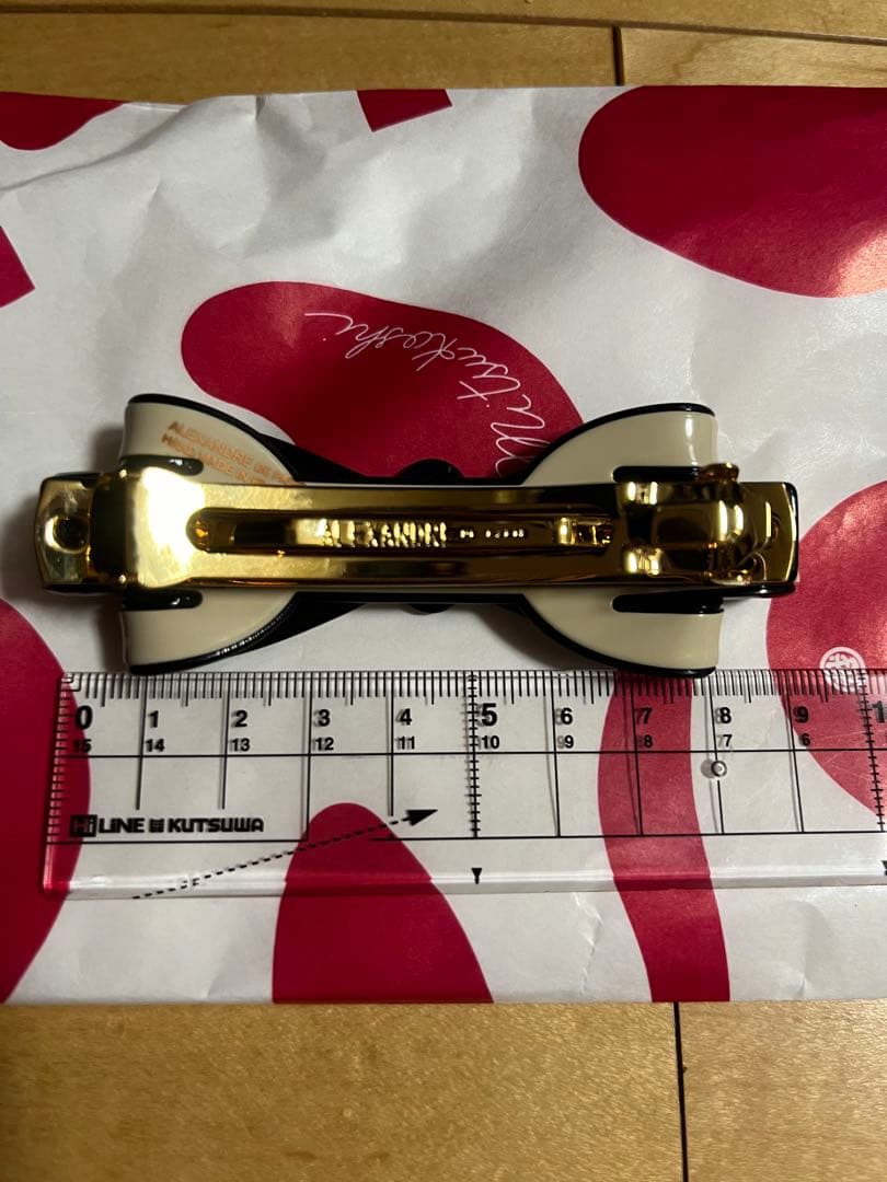 アレクサンドルドゥパリ　リボン型ヘアバレッタ