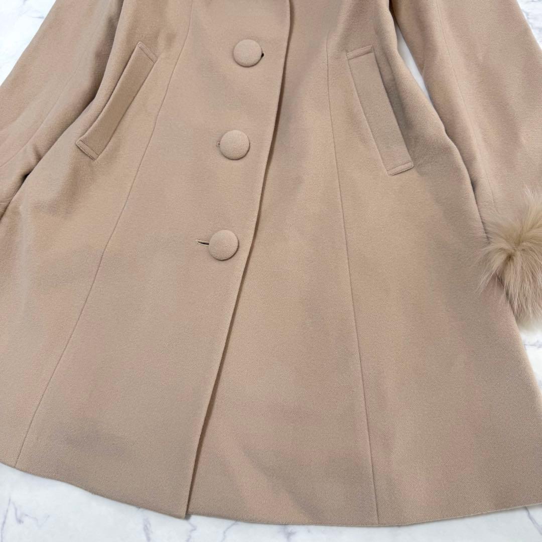 新品✨定価８万✨レッセパッセ✨３wayファー付フードコート　フォックス　Mサイズ