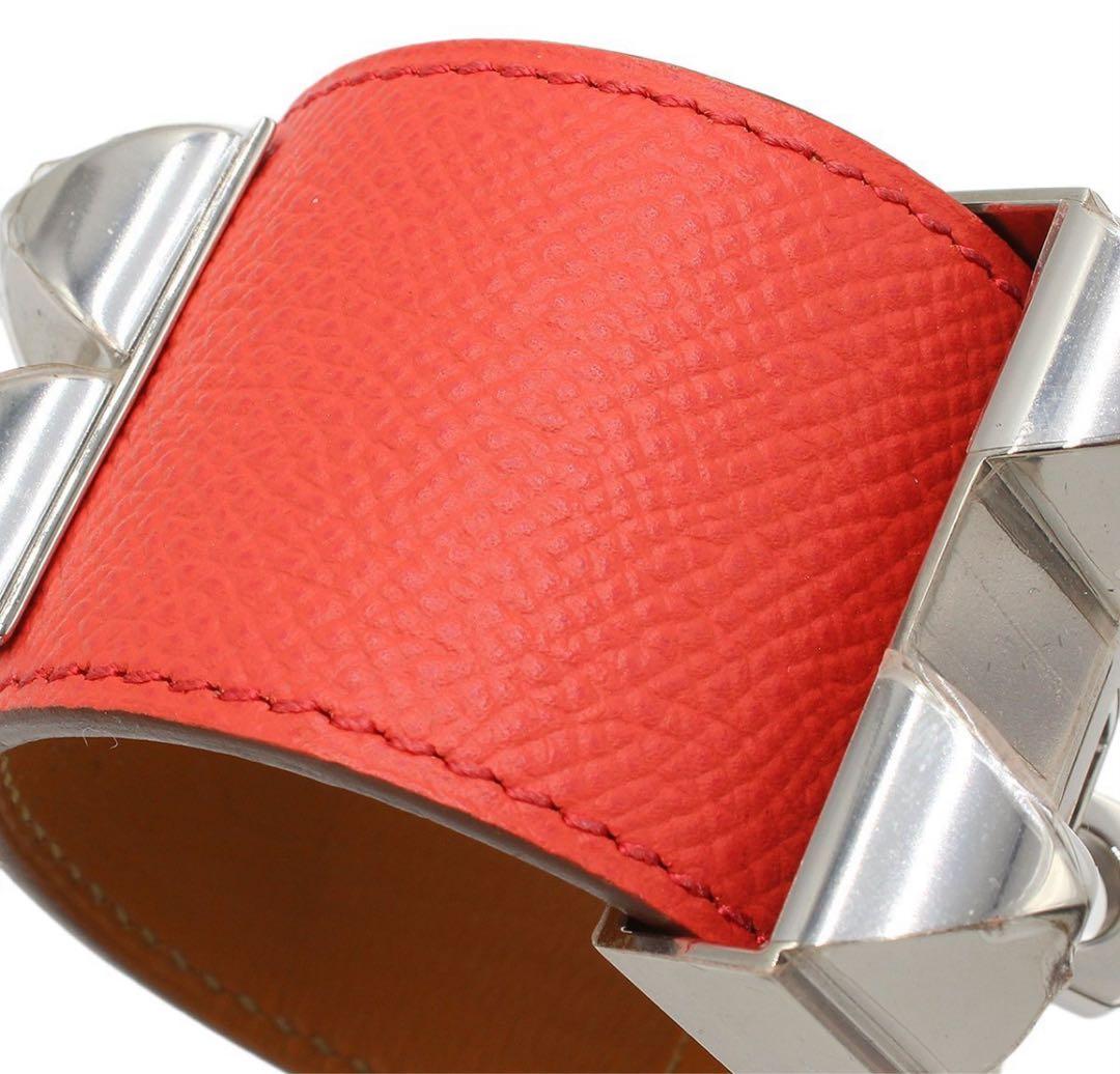 G2842 未使用 エルメス コリエドシアン レザー ブレスレット バングル