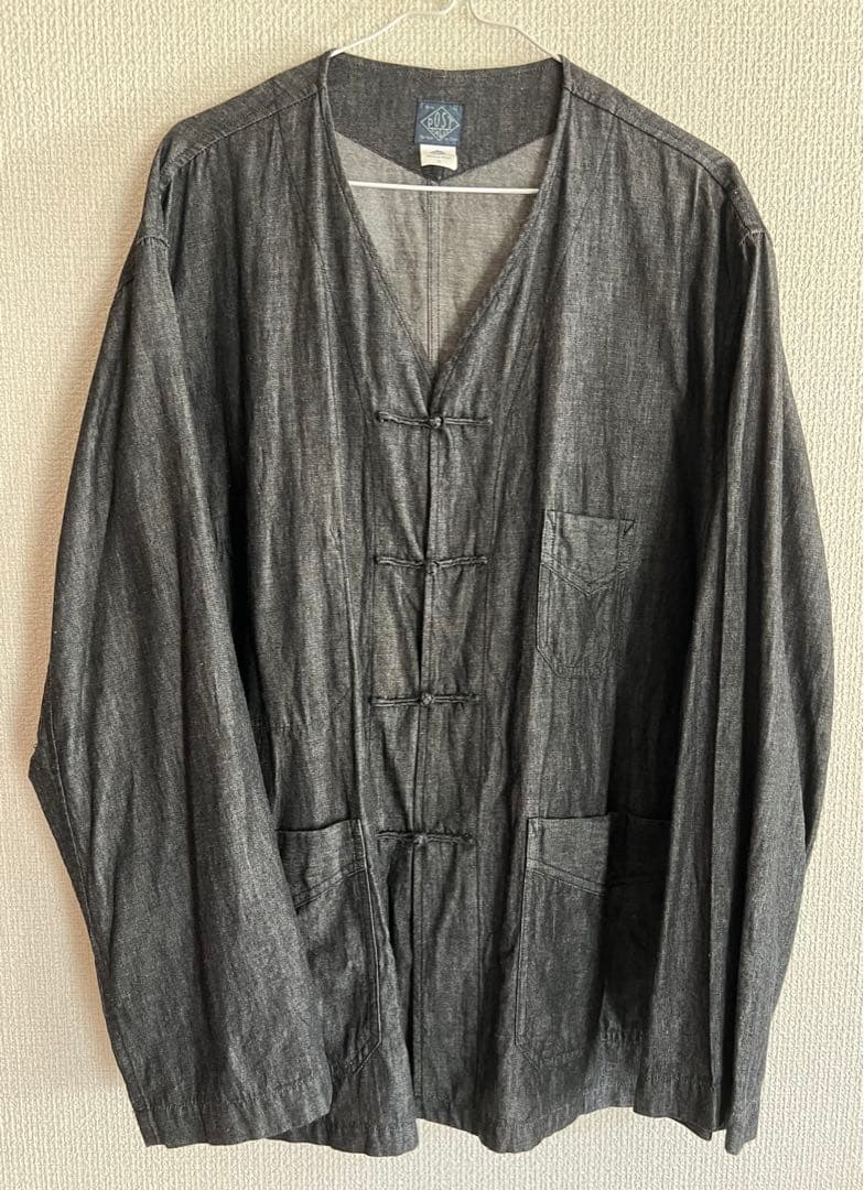 Post Overalls チャイナJK ライトデニム