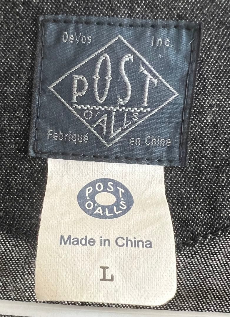 Post Overalls チャイナJK ライトデニム